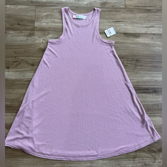 Free People FP Beach La Nite Tank Dress Swim Cover Up Lavender Ribbed XS NWT - Picture 3 of 13